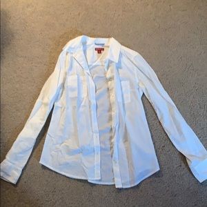 White Button Down Blouse